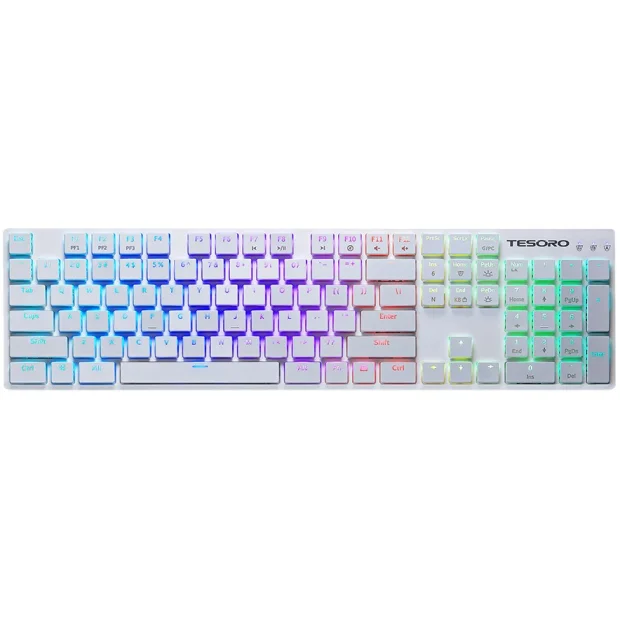 Клавиатура Tesoro Gram Spectrum XS Blue Switch (белый)
